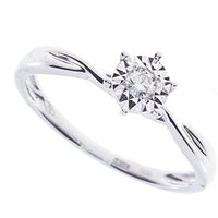 Ringe Bliss Dame Rugiada in Weißgold Diamante 20088281 - 20088281